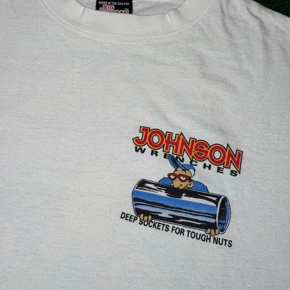 Vintage 90s Big Johnson Deep Socket Wrench Funny Humor Retro 2XL T Shirt - Picture 5 of 8
